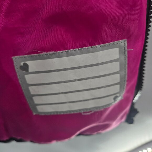 Rothschild Girl's Pink Black Puffer Chevron Winter Jacket Size Medium 10/12 - Picture 10 of 14